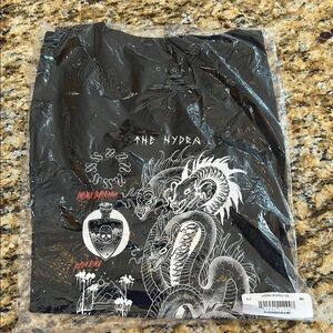 Cloak Brand Hydra Cropped Tee Black Md